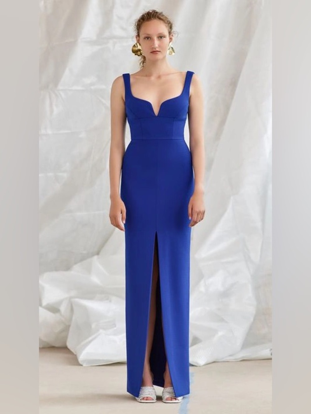 Solace London Linza Dress Blue US 2